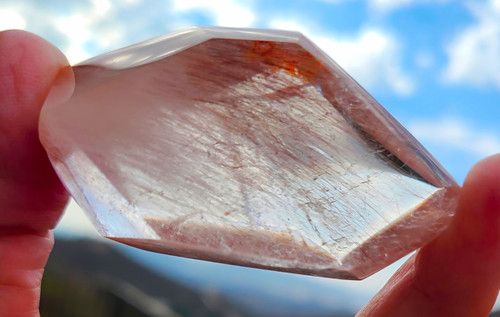 Rutilated quartz faceted - rutilated,